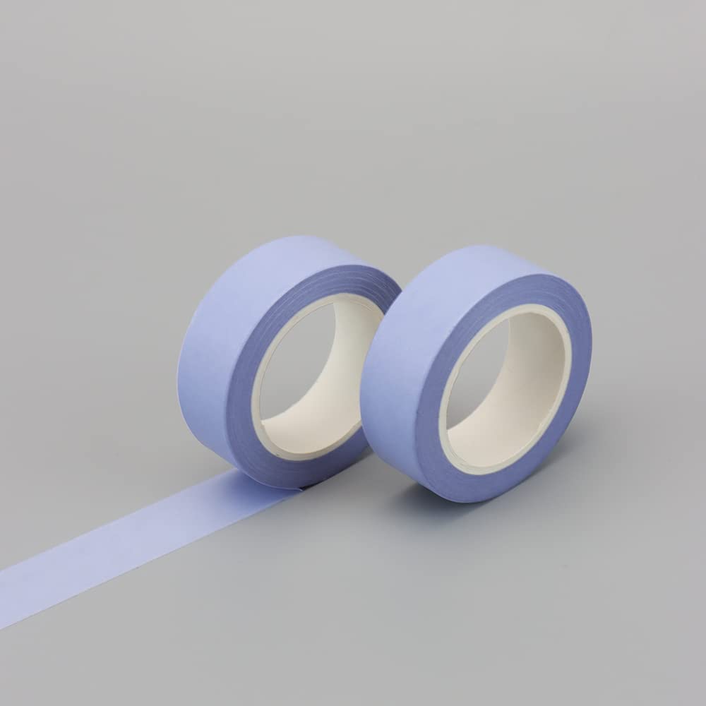 NatSumeBasics 2 Pastel Purple Washi Tapes Solid Masking Tape