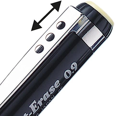 Pentel Mechanical Pencil 0.9 mm Twist Erase III, Twist Up Eraser, Pre-Loaded Super Hi-Polymer HB