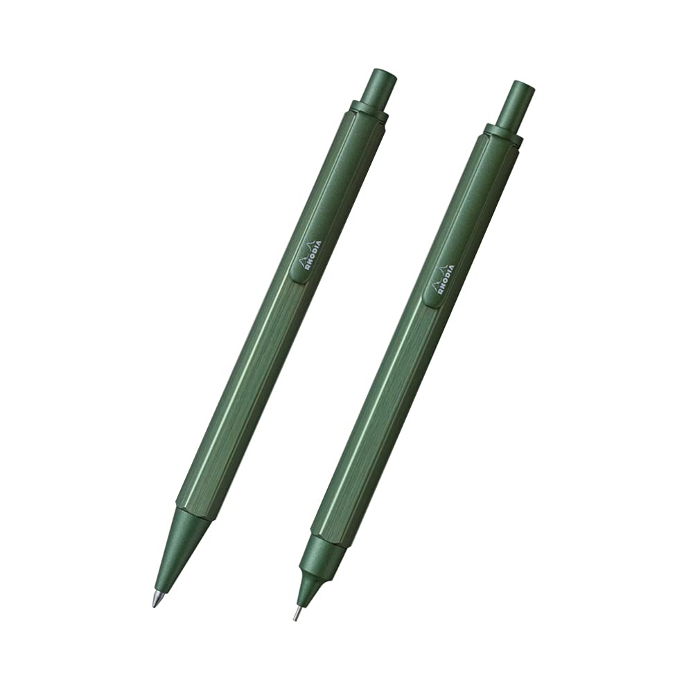 RHODIA SCRIPT cf9397 Mechanical Pencil, 0.5 mm, Sage (Limited Color), Hex Shaft, Aluminum Body