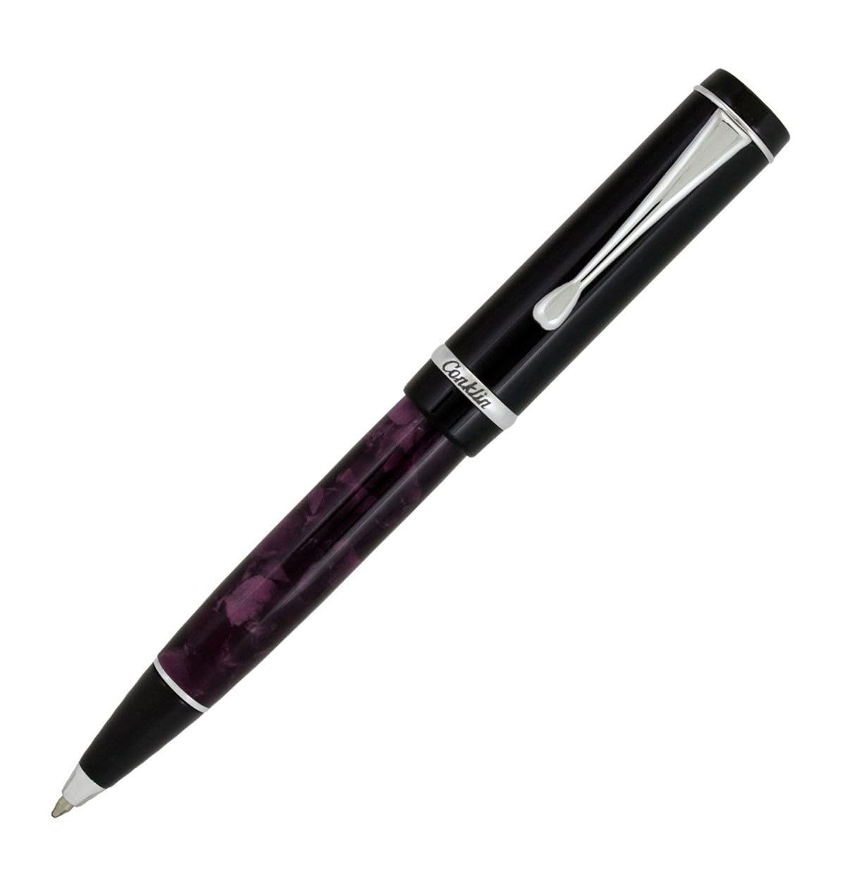 Conklin Duragraph Ballpoint Pen in Purple Nights – Luxury Pen with Smooth Writing Experience, Great