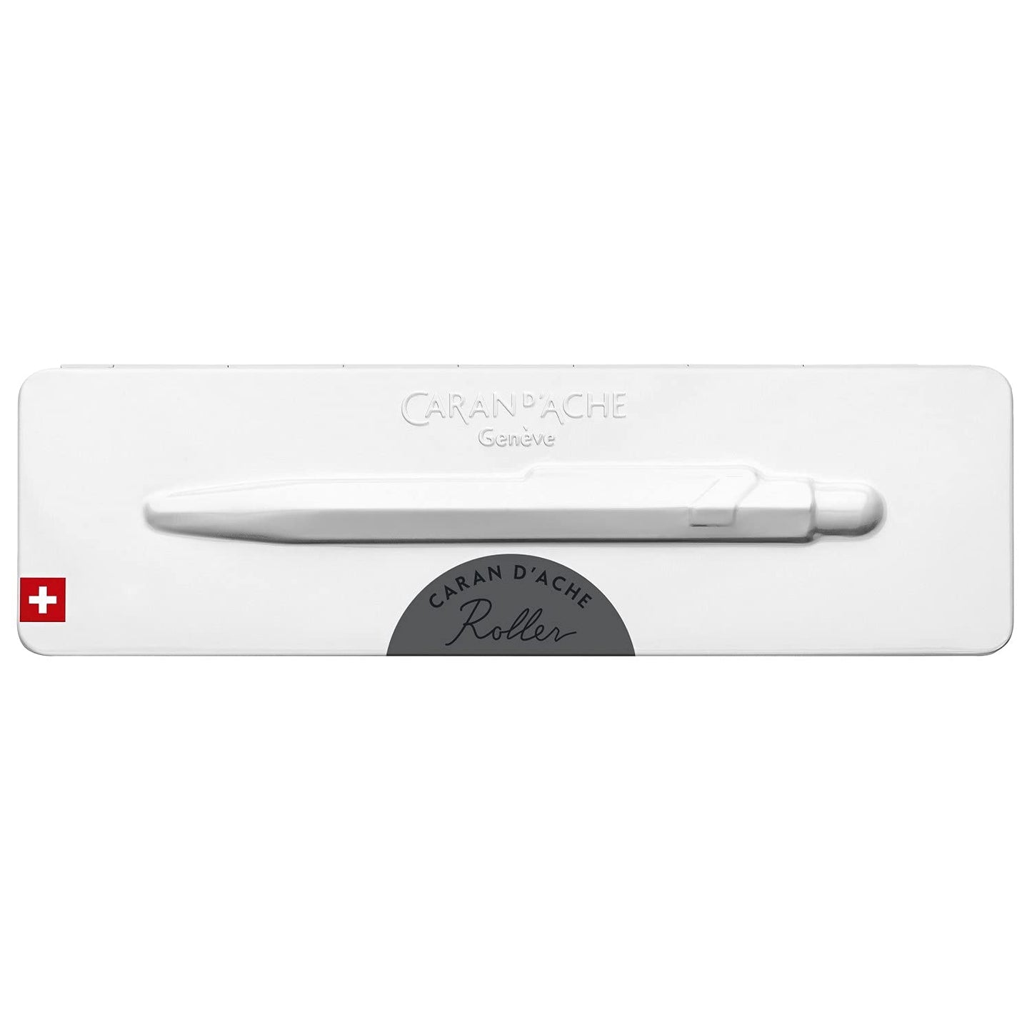Caran d'Ache Rollerball Pen, 849, Matte Gray, Slim Pack