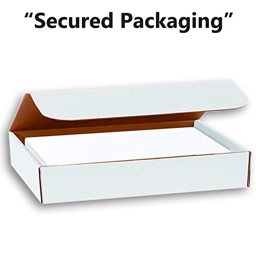 Hamilco White 80lb Cover Heavy 5x7 Linen Index Cards for Crafts (100PK)