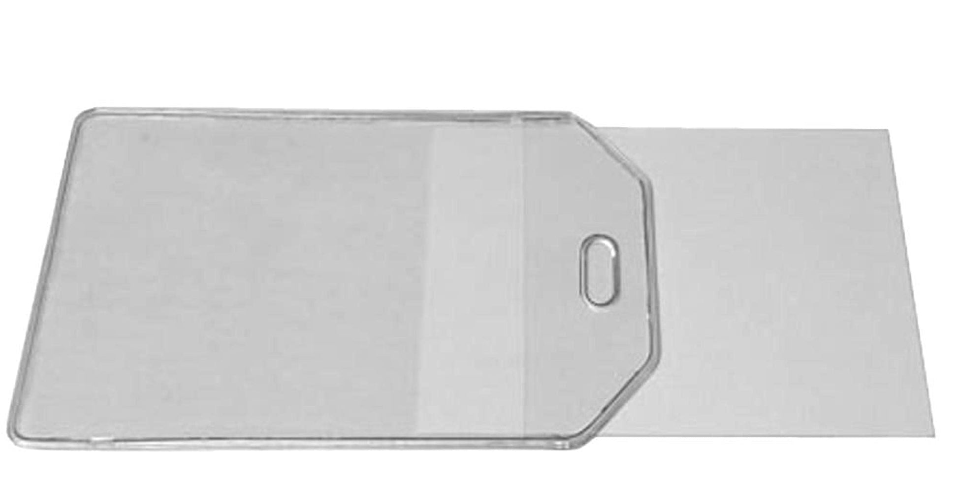 Clear Vinyl Luggage Tags with Loops & Name Cards (Set of 25)