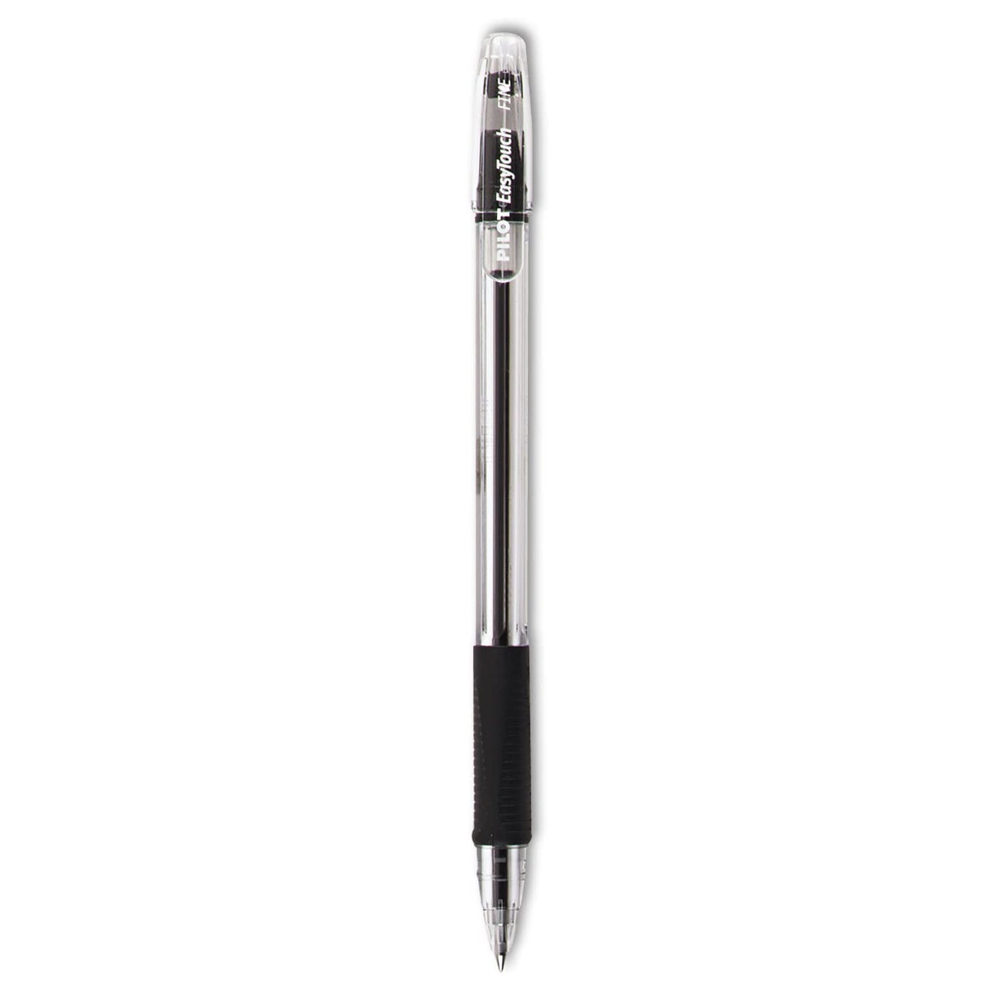 PILOT EasyTouch Ballpoint Stick Pens, Fine Point, Black Ink, 12-Pack (32001)
