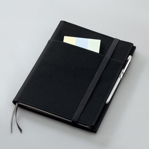 KOKUYO Systemic Cover Notebook, with One A5, B 6mm Ruled, 28 Lines, 50 Sheets, Twin Ring Edge Title