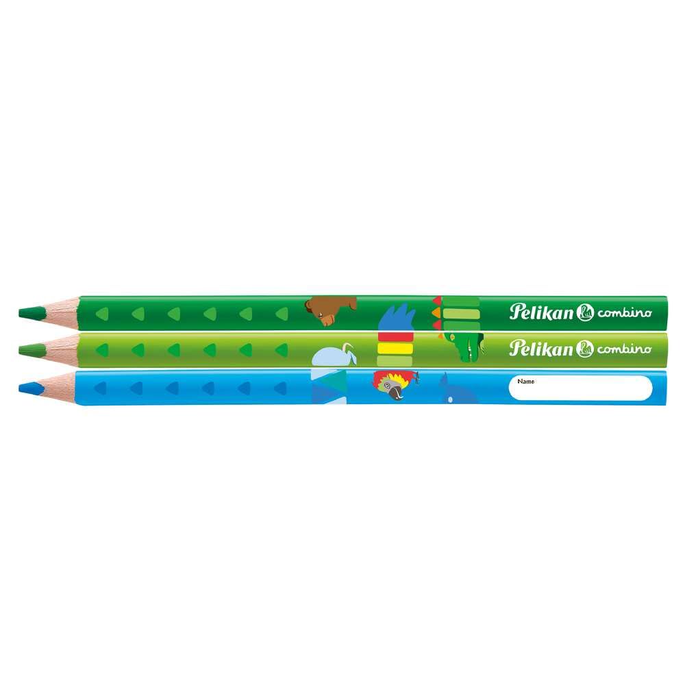 Pelikan 810401 Combino Children’s Learning to Write Pencil, Pink 12 coloured pencils 12 Stifte