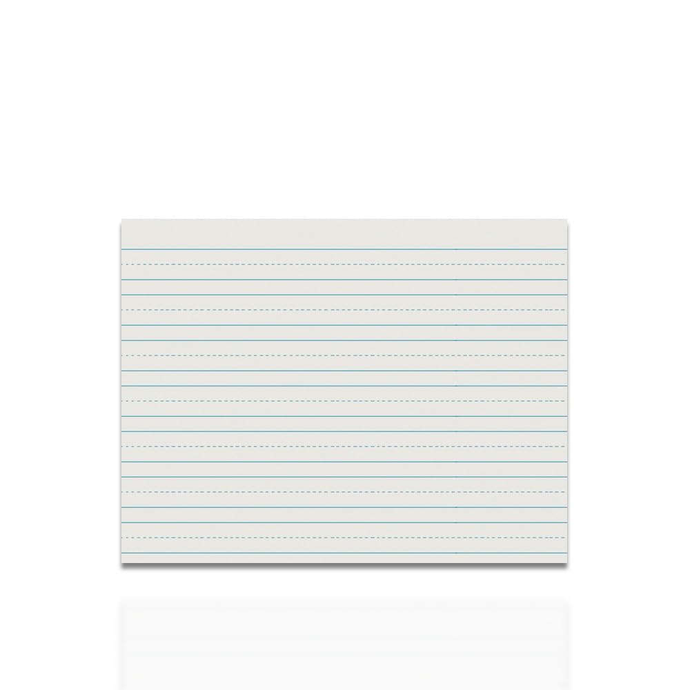 School Smart Skip-A-Line Ruled Writing Paper, 3/4 Inch Ruled Long Way, 11 x 8-1/2 Inches, 500 Sheets