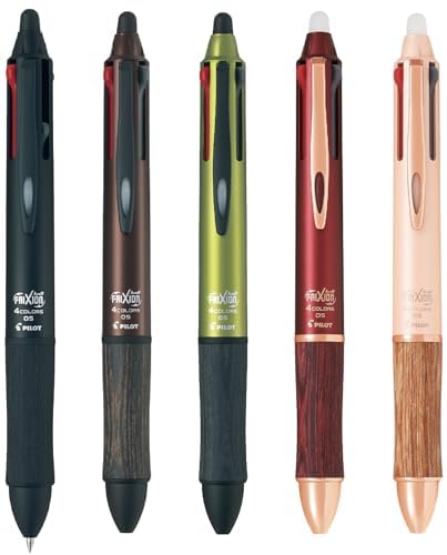 Pilot 4 Color Ballpoint Pen, Frixion Ball 4, LKFB-3SEF-B, 0.5mm, Black
