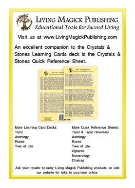 Crystals & Stones Learning Cards - Living Magick Learning Card Series - Self Study Flash Cards