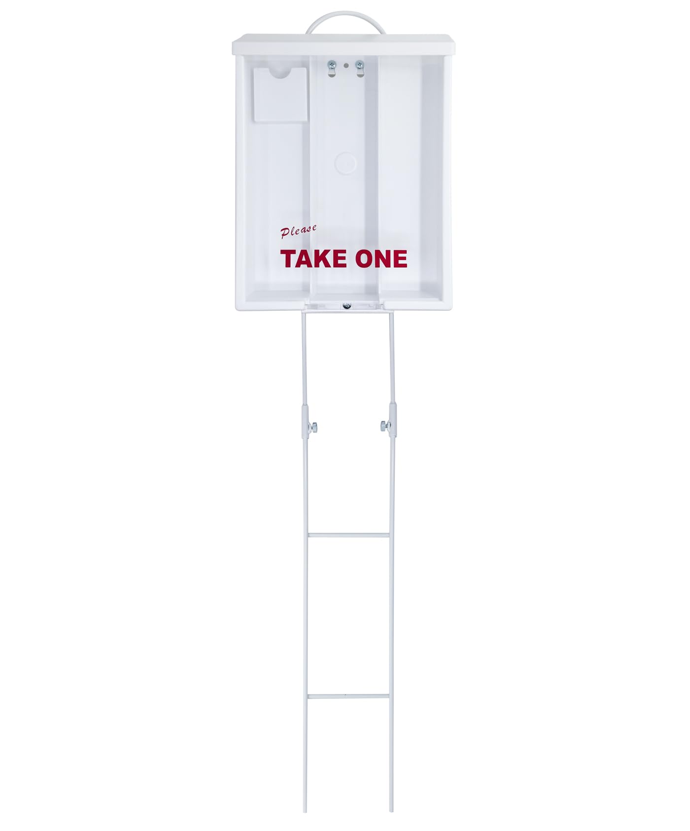 Mediz Outdoor Real Estate Brochure Box, Attached 2 Piece Yard Stake, 250 8.5 x 11 Documents, 60