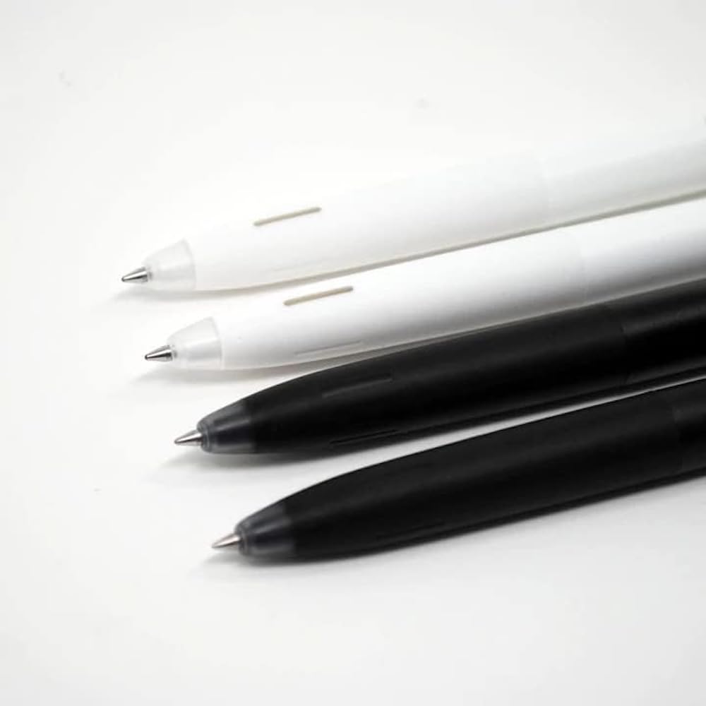Zebra Pen bLen White and Black Retractable Gel Pen, Black Ink, 0.7mm, 6-Pk