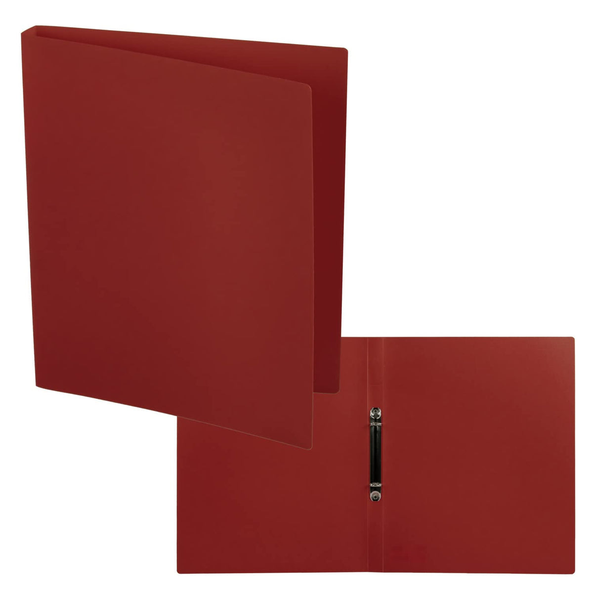 Idena 10433 Ring Binder in DIN A4 Format, with 2-Ring Mechanism, 20 mm Spine Width, Bordeaux, 1
