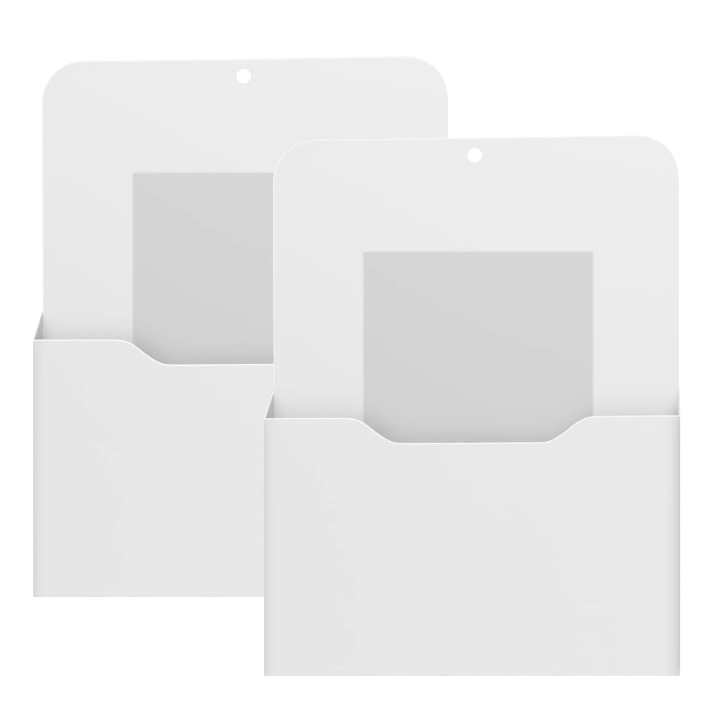 MoKo Magnetic File Holder, A4 Magnetic Pen Holder, 2-Pack, White