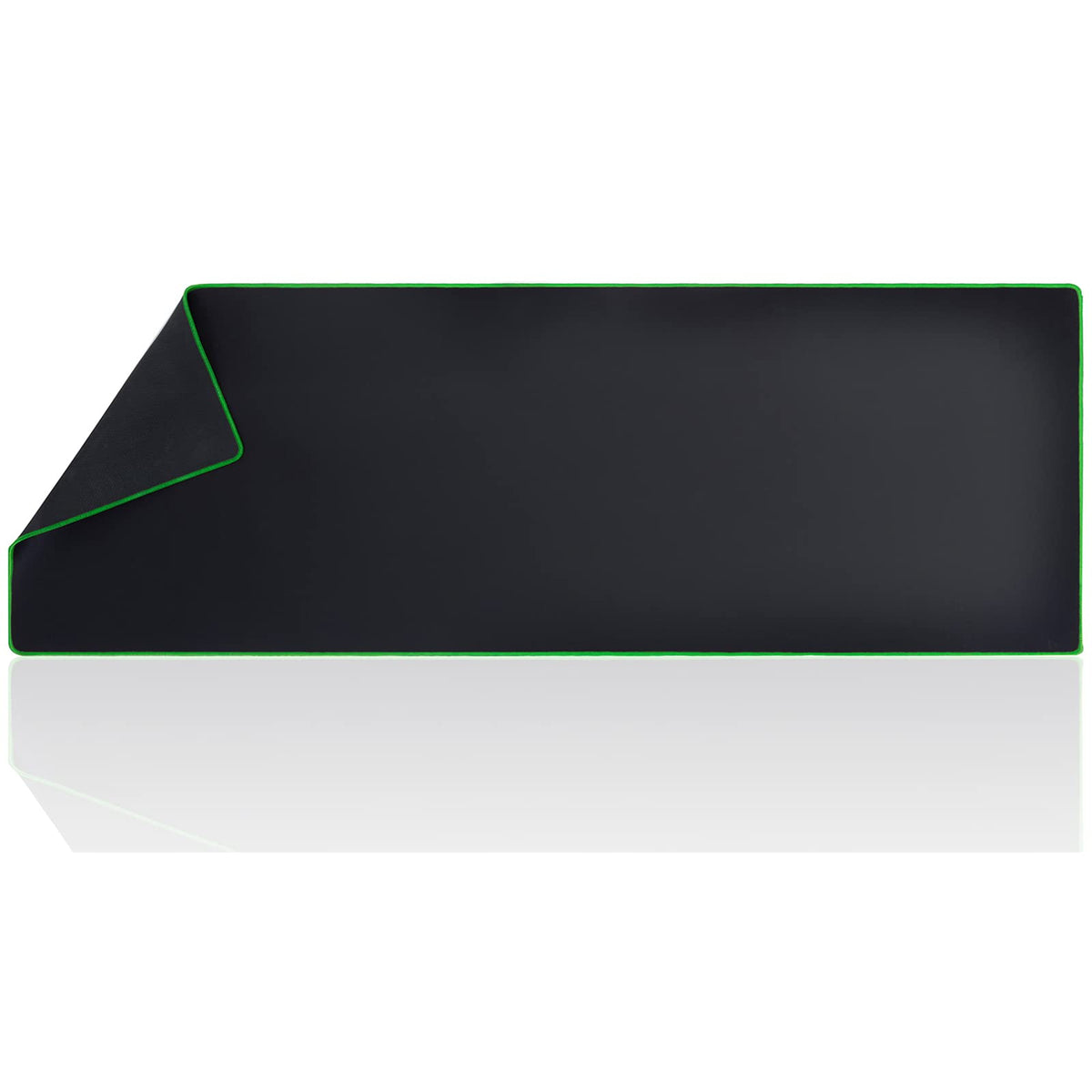 Wolaile Large Computer Mouse Pad for Desk-Green Stitched Edge-50x17 inches