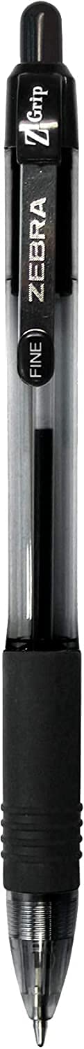Zebra Pen Z-Grip Retractable Ballpoint Pen, Fine Point 0.7mm, 14 Black & 14 Blue Ink Pens, Pack of