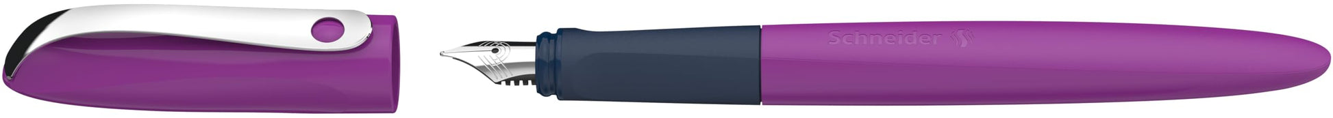 Schneider Wavy Fountain Pen for Right and Left Handed Users, Purple