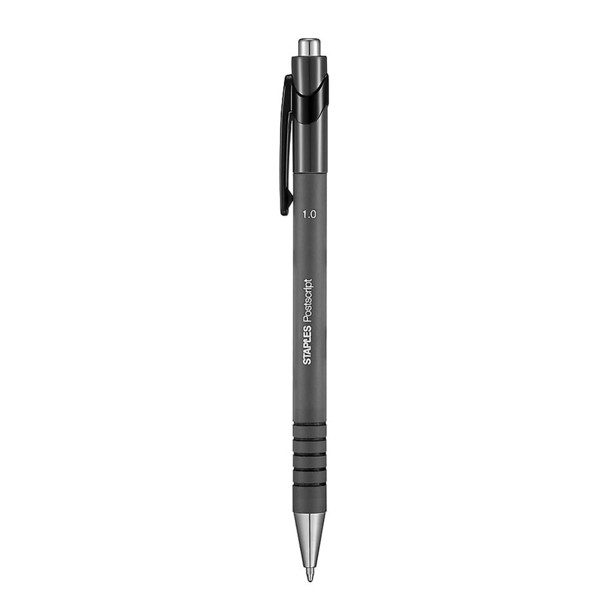 STAPLES Retractable Ballpoint Pens, Medium Point 1.0mm, Black Ink, 36 Pack – Postscript Reliable