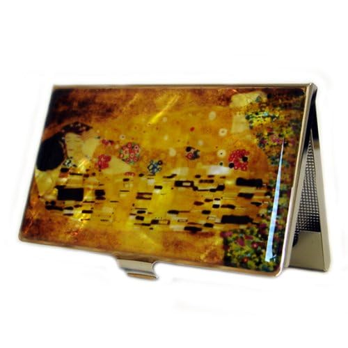 Antique Alive Mother of Pearl Design RFID Blocking Protection Business Card Case, Credit Card