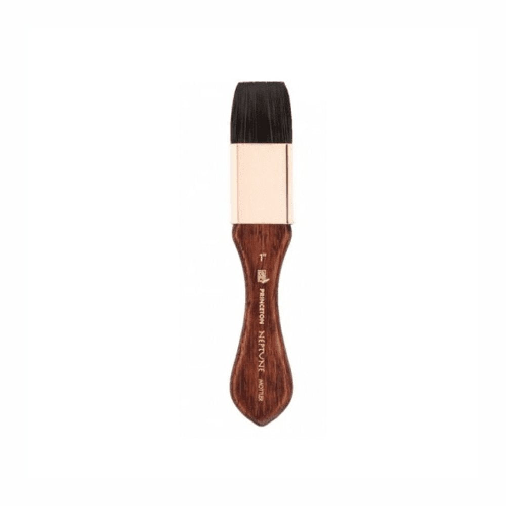 Princeton Neptune Mottler Brush, Synthetic, Short Handle, Size 1 inch, 1 Count