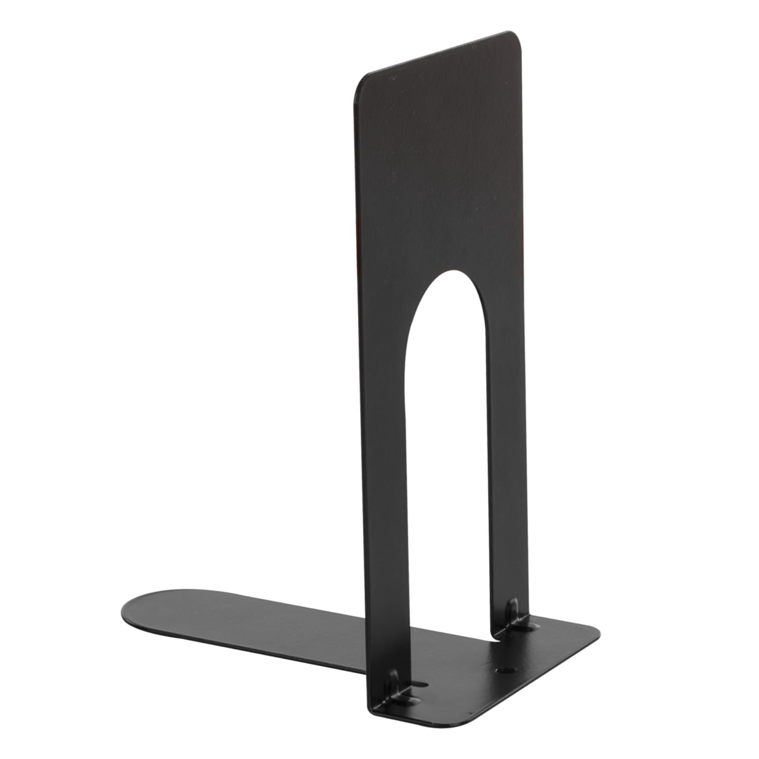 Idena 11110 Metal Bookends in Black, 12 Book Stands in Size 13 x 10 x 7 cm, Book Holder for