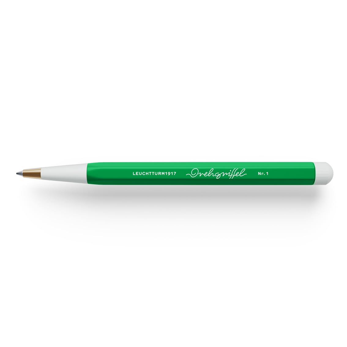 LEUCHTTURM1917 372219 Twist Pen No. 1, Brass, Aluminum, Gel Pen with Black Ink, Design