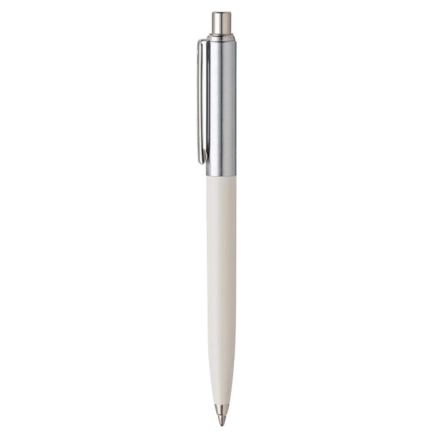 Sheaffer Sentinel White Ballpoint Pen with Chrome Trim