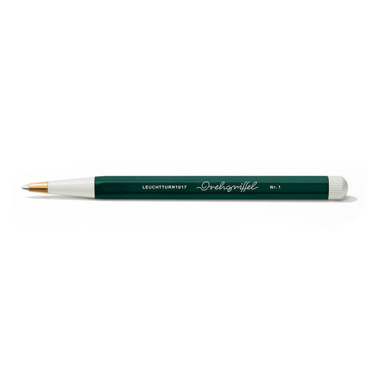 LEUCHTTURM1917 - Drehgriffel Writing Pen (Forest Green) - Gel Pen with Black Ink Included