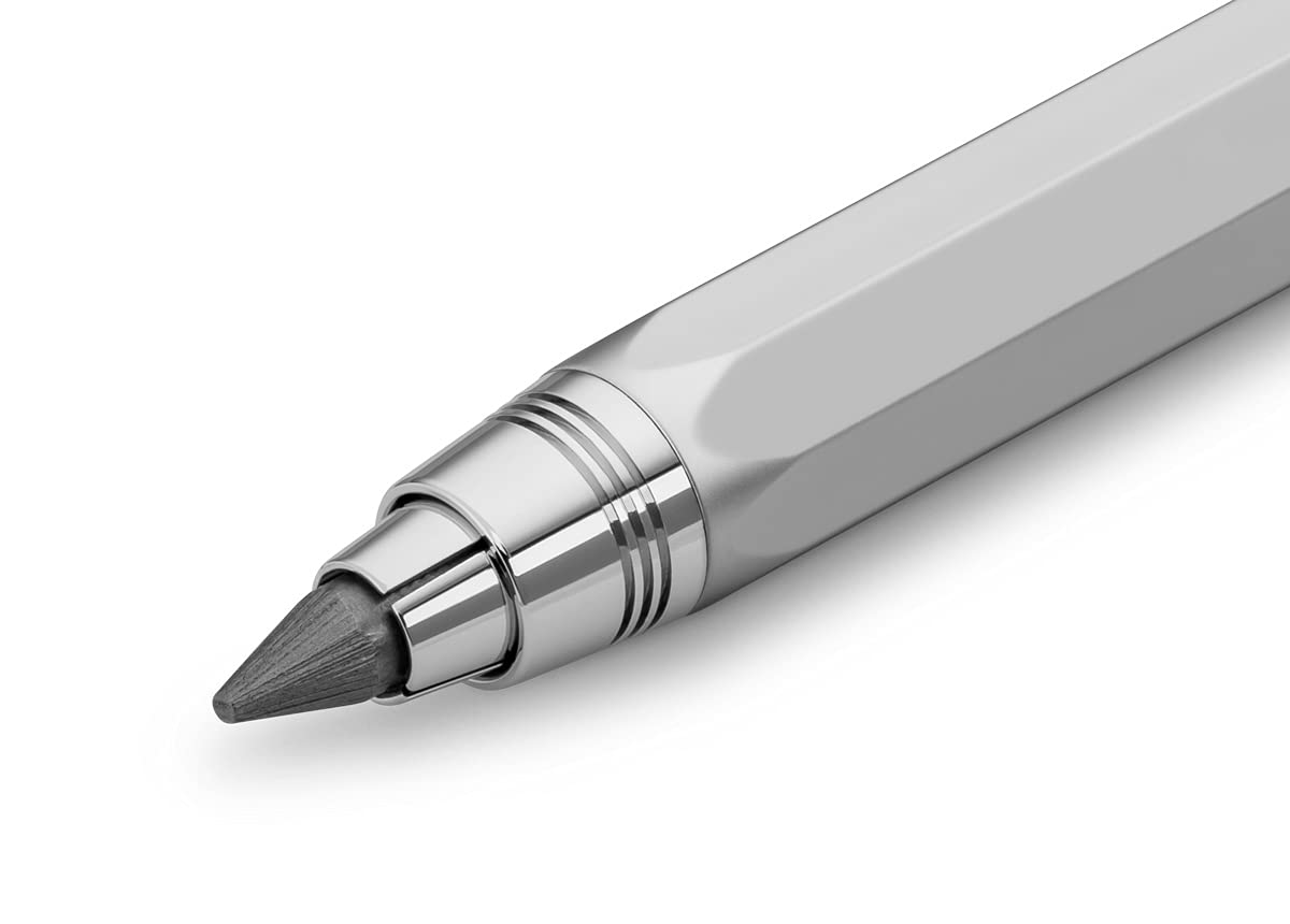 Kaweco SKETCH UP Clutch Pencil 5.6 mm 5B Satin Chrome with Lead Refill I Pencil 10.5 cm