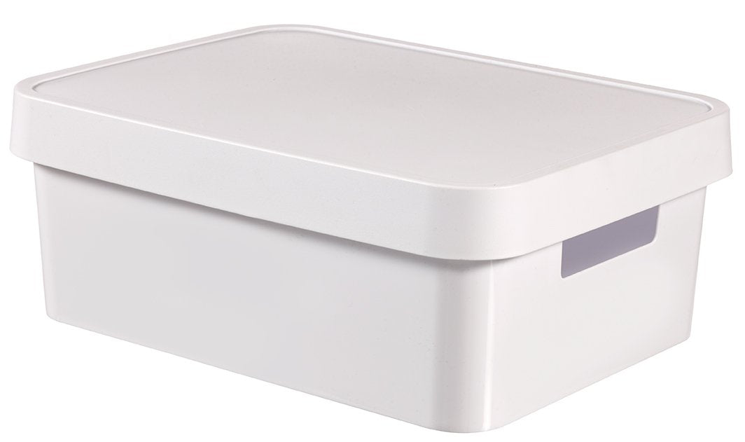 CURVER 04752-n23-00 Infinity White Plastic Storage Box with Lid 27 x 36.3 x 13.8 cm 11 litres