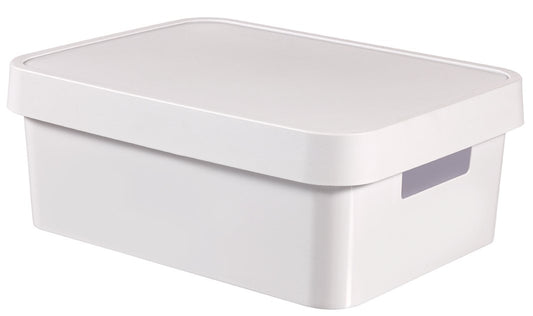 CURVER 04752-n23-00 Infinity White Plastic Storage Box with Lid 27 x 36.3 x 13.8 cm 11 litres