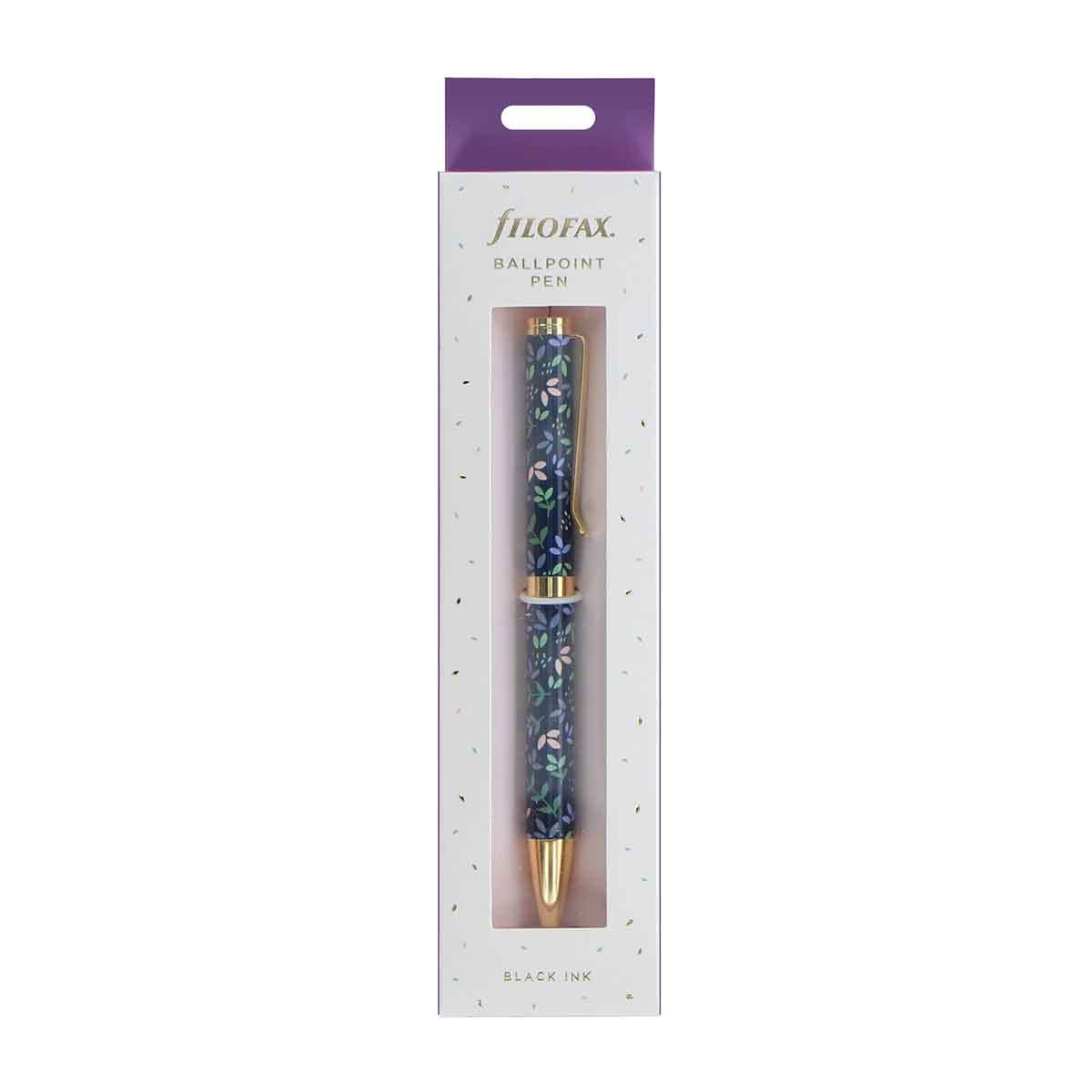 Filofax Ballpoint Pen, Garden Collection, 1 MM, Black Ink (R132746)