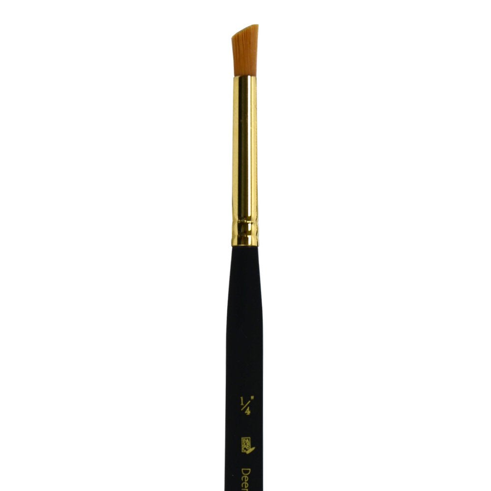 Princeton Mini-Detailer Deerft Brush, Synthetic, Short Handle, Size 1/4 inch, 1 Count