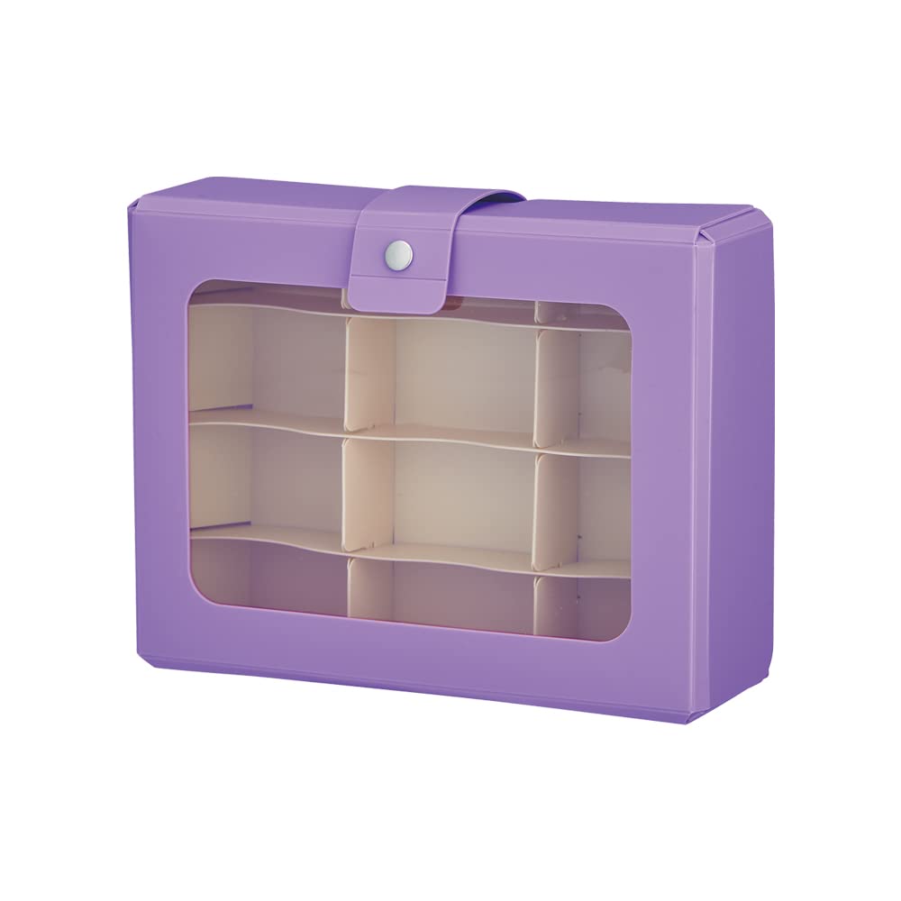 Lihit Lab CUBEFIZZ A696-10 Master Storage with Dividers, Collection Case, A6, Purple
