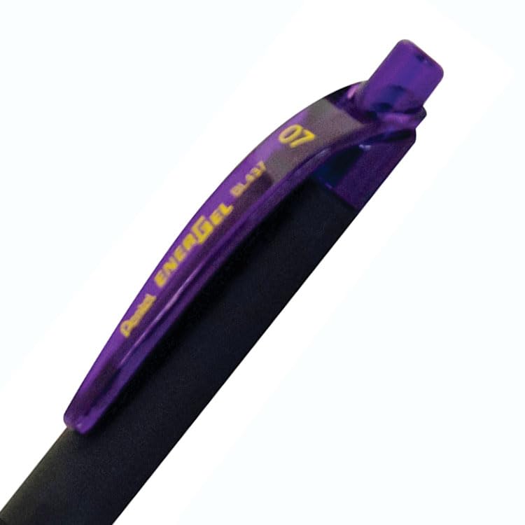 Pentel EnerGel Kuro Liquid Gel Pen, (0.7mm) Medium line, Violet Ink, 12 Pack (BL437R1-V)