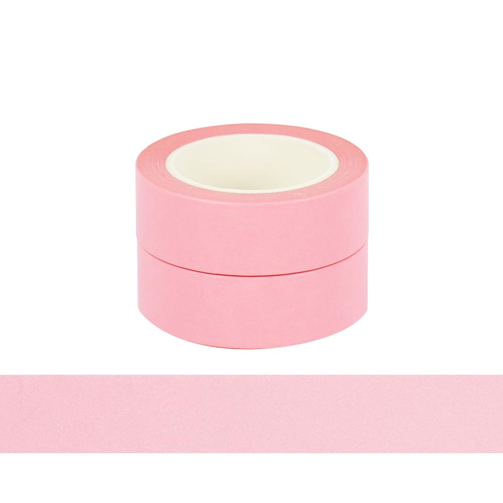 NatSumeBasics 2 Pastel Pink Washi Tapes Blush Pink Masking Tape