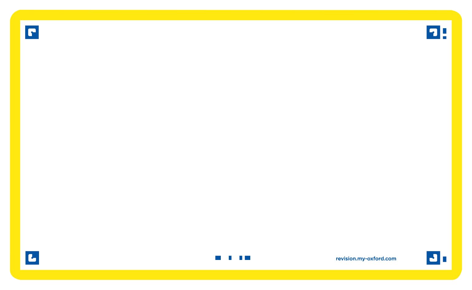 Flash Cards by Oxford, Blank with Yellow Frame, Pack of 80 Cards, 7.5x12.5cm Size 400133895