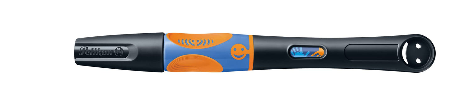 Pelikan Griffix 820288 Fountain Pen for Right-Handed Users with Twist Cap, Neon Black, 1 Piece in