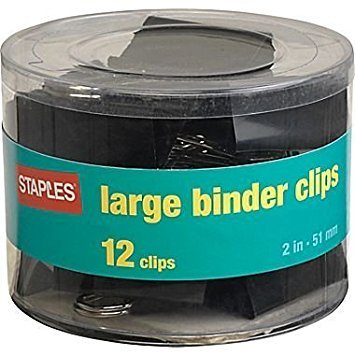 Staples Metal Binder Clips, Large (10669)