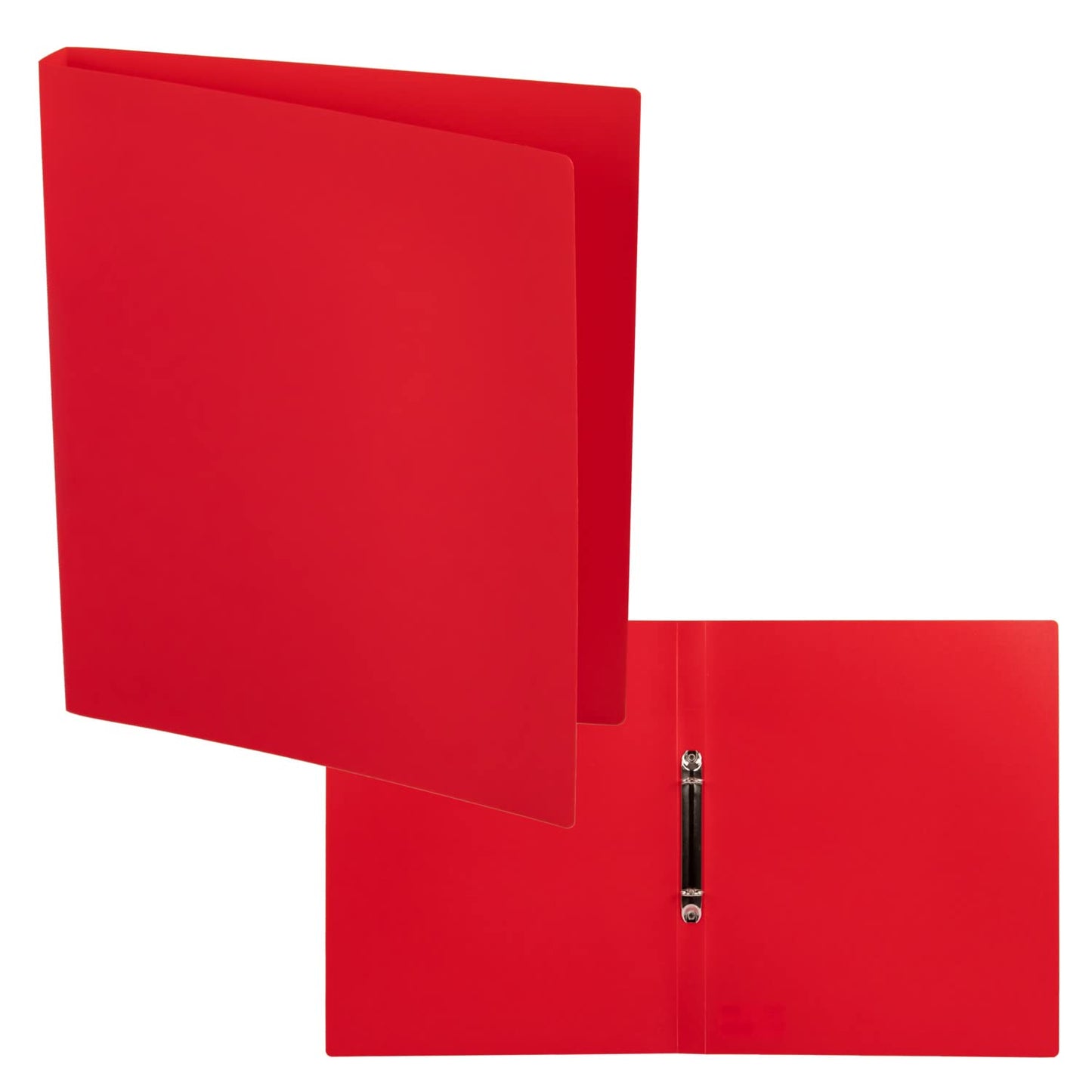 Idena 10432 Ring Binder in DIN A4 Format, with 2-Ring Mechanism, 20 mm Spine Width, Red, 1 Piece