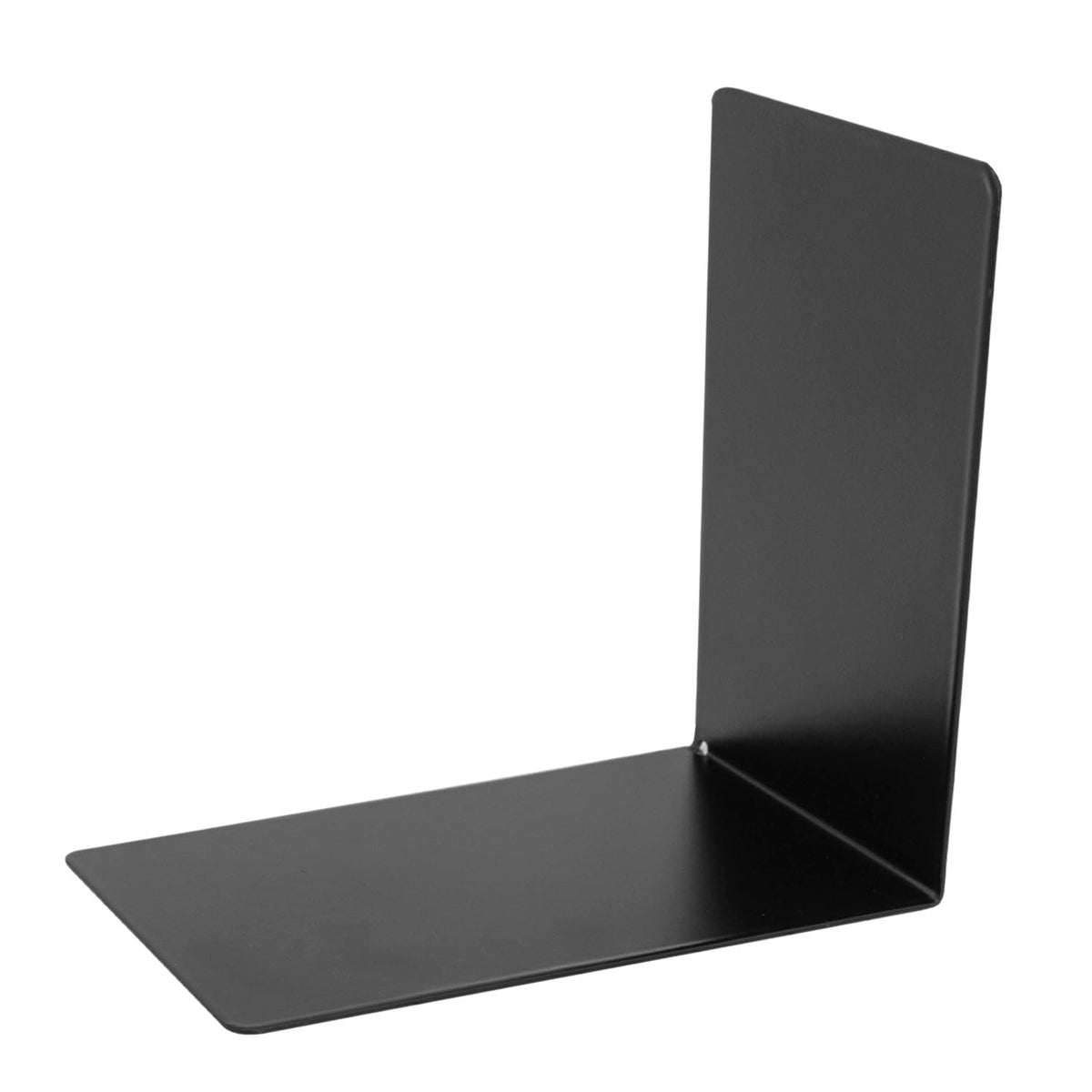 Idena 10843 Bookends Metal Black 4 Book Stands 14 x 14 x 8.5 cm Book Holder for Bookshelves