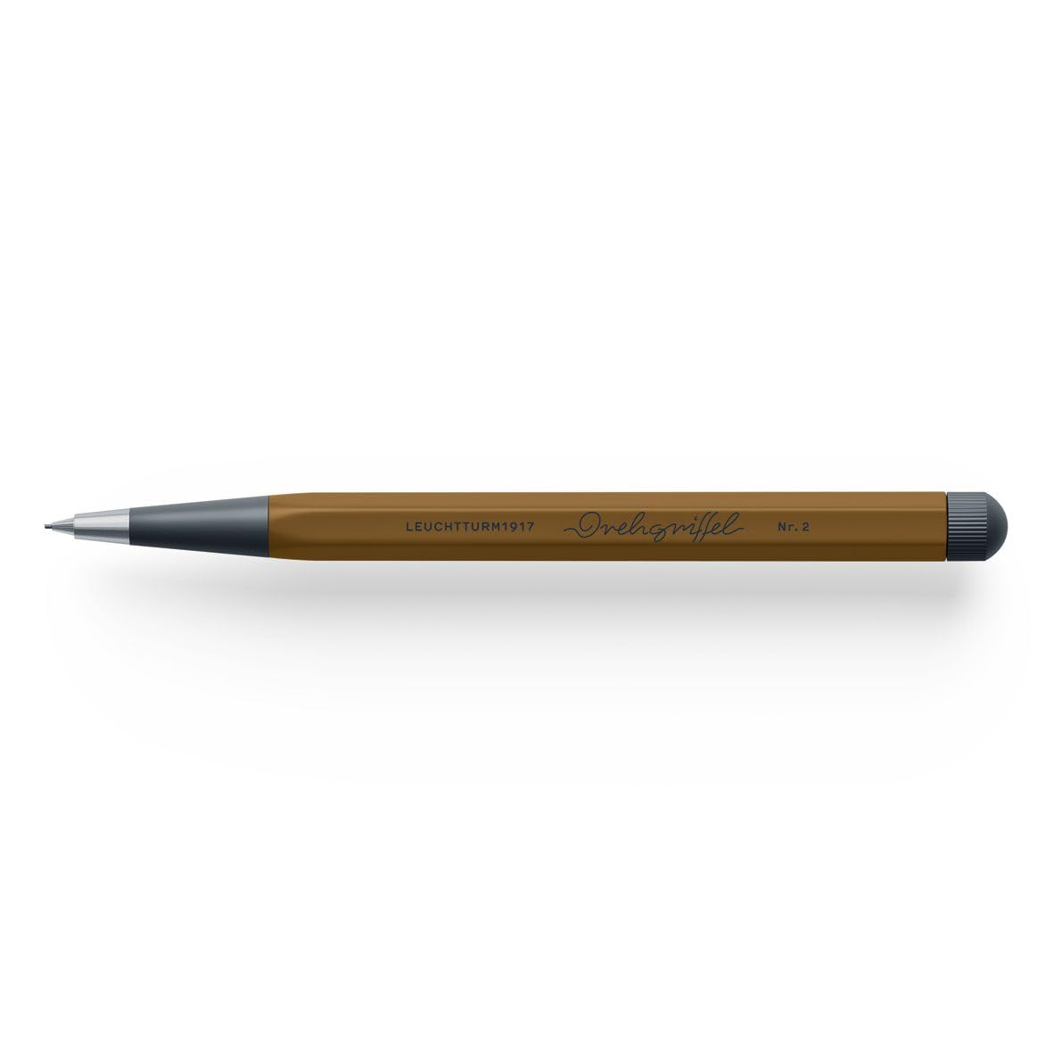 LEUCHTTURM1917 Spice Brown 372224 Pencil with Twist Mechanism Aluminium Steel Design Award-winning