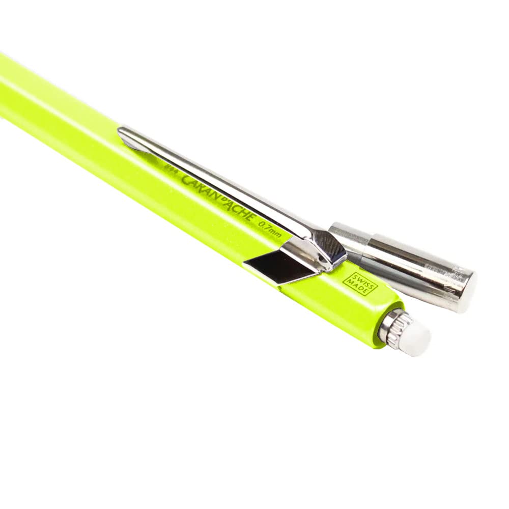 Caran D'ache 844: Mechanical-pencil Metal Fluo Yellow 0.7 mm (844.470)