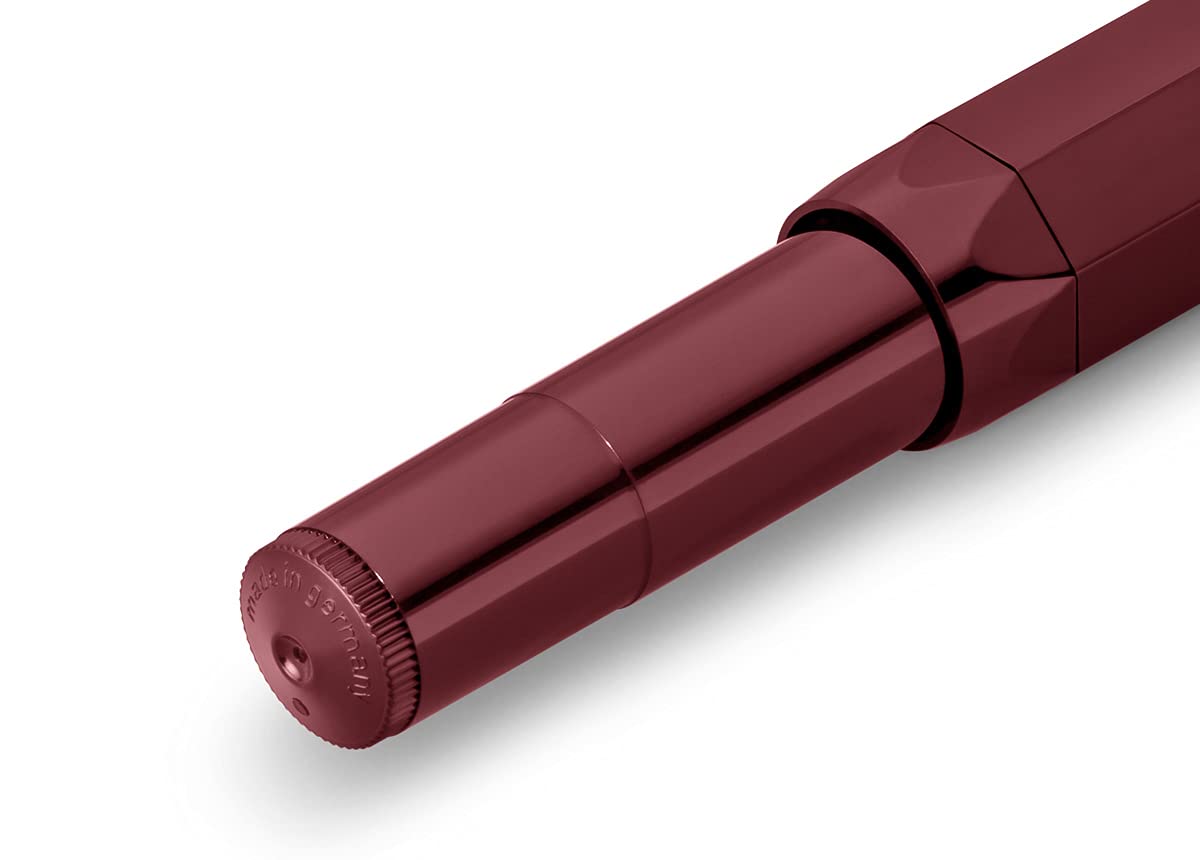 Kaweco CLASSIC SPORT Fountain Pen Bordeaux with 23 Carat Gold-Plated Steel Nib and Iridium Tip for