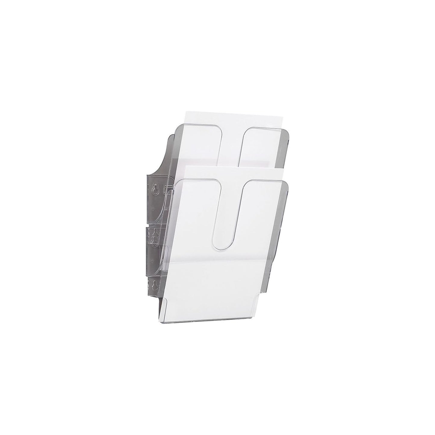 Durable FLEXIPLUS 2 A4 Portrait Literature Holder | Transparent | Wall-Mounted Document Holder |