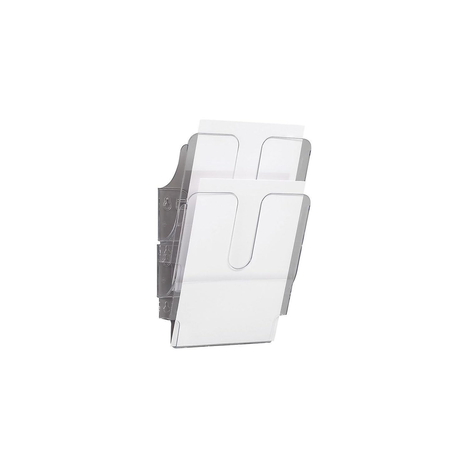 Durable FLEXIPLUS 2 A4 Portrait Literature Holder | Transparent | Wall-Mounted Document Holder |