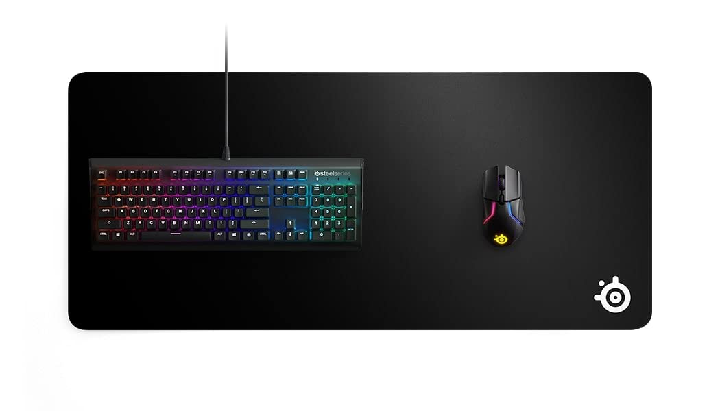 SteelSeries QcK Gaming Mouse Pad - XXL Thick Cloth - Sized to Cover Desks