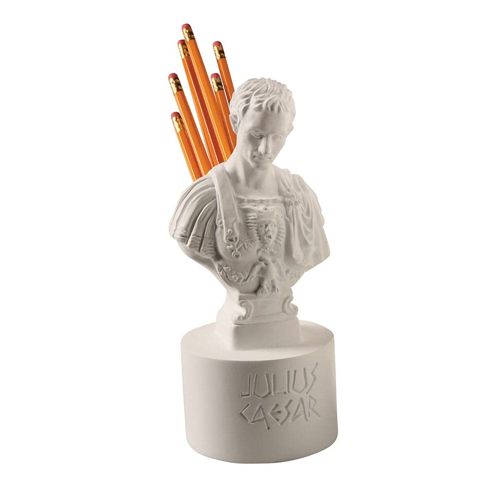 WHAT ON EARTH Julius Caesar Pencil Holder Stab Back Ides of March Pencil Holder for Desk, Roman
