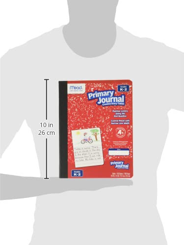 Mead Primary Journal Creative Story Tablet Composition Notebook, 7.5" x 9.75", Grades K-2, 100