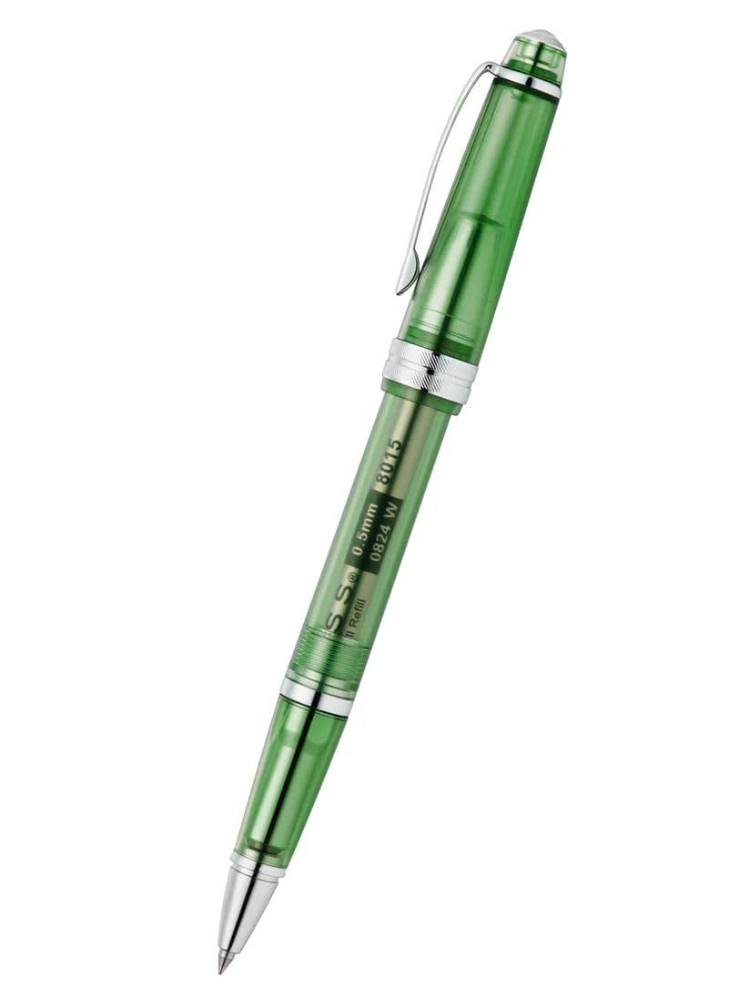 Cross Bailey Light Rollerball Pen, Translucent Green Resin, Black Ink