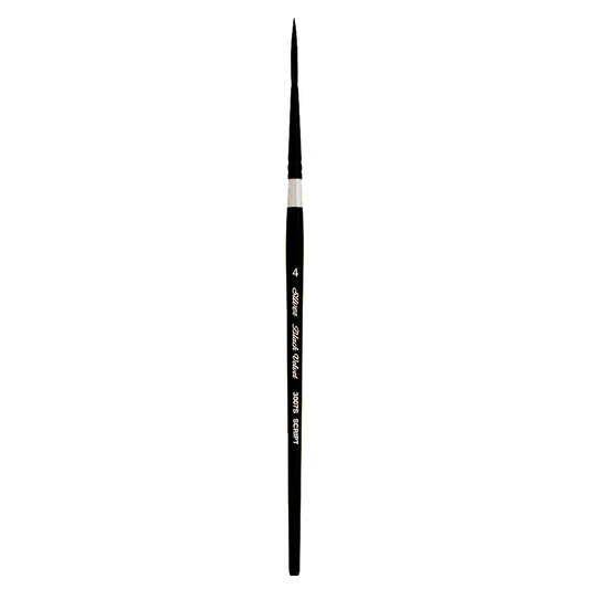 Silver Brush Limited Black Velvet Script Liner Watercolor Brush, Size 4